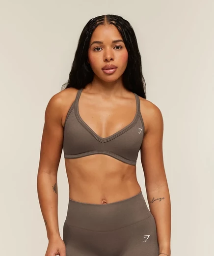 Женский спортивный топ Gymshark Adapt Solid, коричневый