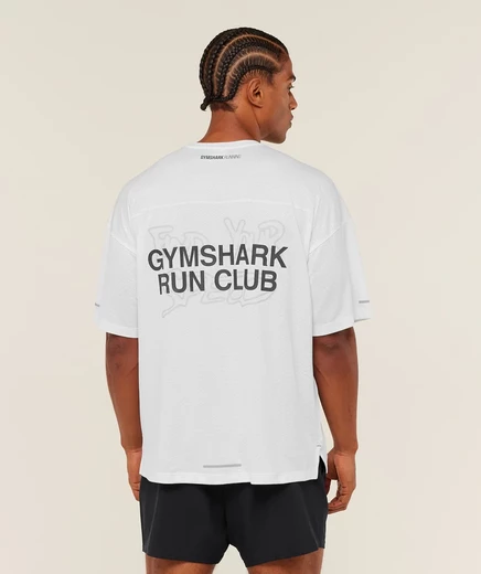 Мужская футболка Gymshark Find Your Speed, белая