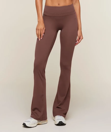 Женские легинсы Gymshark Whitney удлиненные, коричневые