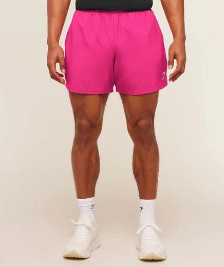 Мужские тренировочные шорты Gymshark Arrival 5″, розовые