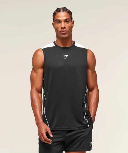 Мужская майка Gymshark Arrival Block, черная