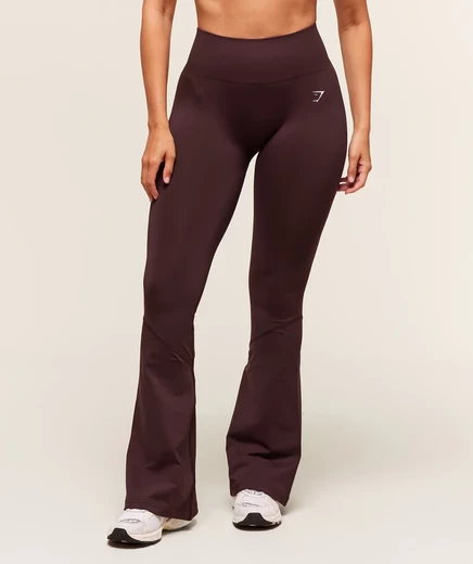 Женские расклешенные леггинсы Gymshark Everyday, фиолетовые