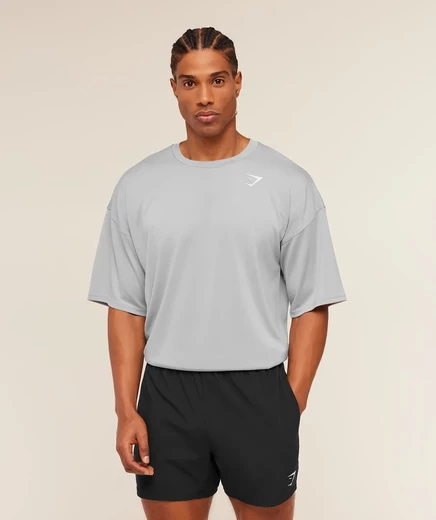 Мужская футболка Gymshark Arrival Oversized, серая