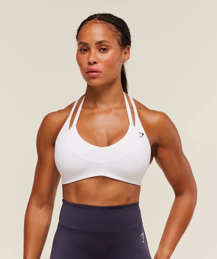 Женский спортивный топ Gymshark Reps T-back, белый