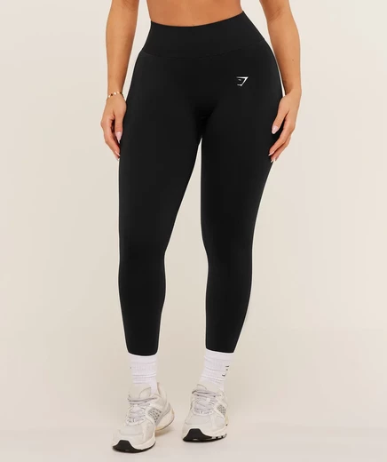 Женские леггинсы Gymshark Lift, черные/черный меланж