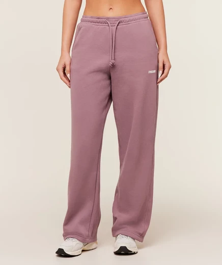 Женские джоггеры Gymshark Cosy Luxe Straight Leg, пастельно-розовые