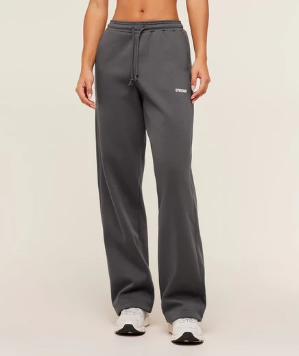 Женские джоггеры Gymshark Cosy Luxe прямые, антрацитовые