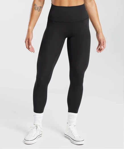 Женские леггинсы Gymshark Legacy Regular, черные