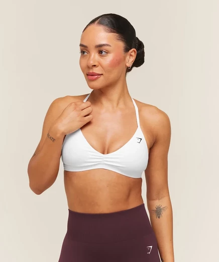 Спортивный бюстгальтер Gymshark Minimal 2.0, белый