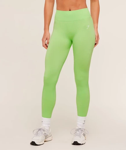 Женские леггинсы Gymshark Adapt Animal, зелено‑желтые