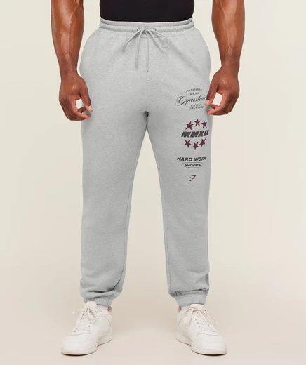 Мужские брюки Gymshark Global Lifting, светло-серые