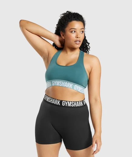 Женский спортивный топ Gymshark Fit Seamless, темно-зеленый