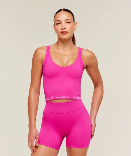 Женская майка Gymshark Flex V4, super-set розовая