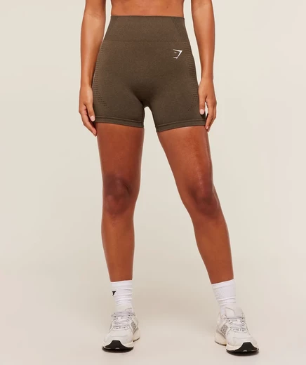 Женские шорты Gymshark Vital Soft, кофейный меланж