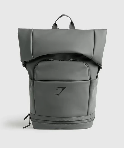 Рюкзак Gymshark Sleek с откидным верхом, графитовый
