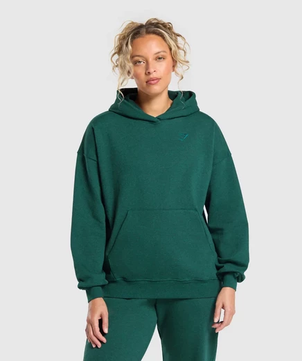 Женское худи Gymshark Rest Day Sweats, бирюзовый меланж