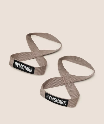 Ремни для тяги Gymshark Figure 8, коричневые