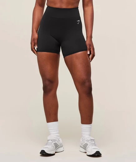 Женские шорты Gymshark Reps Power Tight, черные