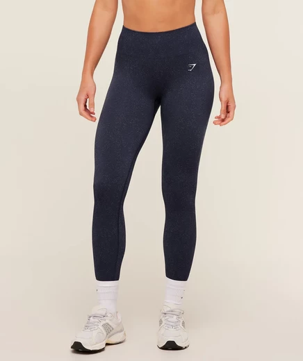 БЕСШОВНЫЕ ЛЕГГИНСЫ Gymshark ADAPT FLECK насыщенного синего/железно-синего цвета