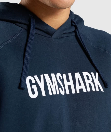 Мужское худи Gymshark Apollo, темно‑синее