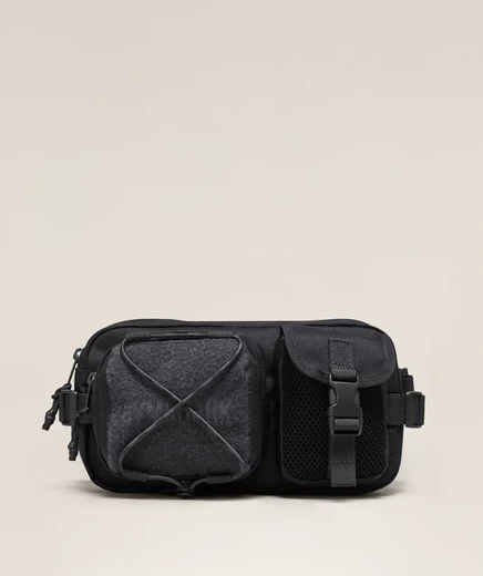 Унисекс поясная сумка Gymshark Bulk Waistpack, асфальтно-серая