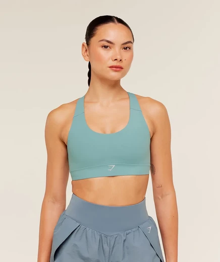 Женский спортивный бюстгальтер Gymshark medium support, штормово‑синий
