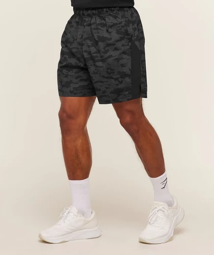Мужские спортивные шорты Gymshark Sport 18 см, серо-черные