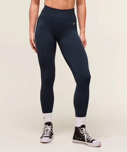 Бесшовные леггинсы Gymshark Lift Campus heavy blue