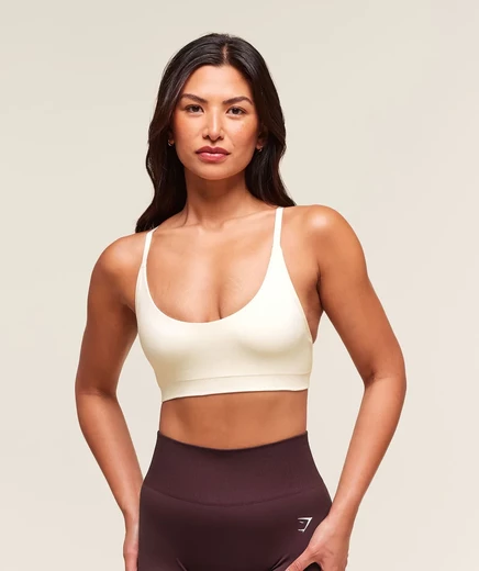 Женский спорт‑бюстгальтер Gymshark Everyday Seamless, белый