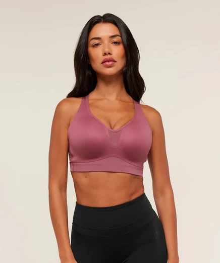 Женский спортивный бюстгальтер Gymshark High Support, светло-розовый