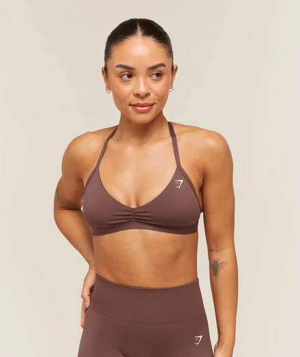 Женский топ Gymshark Minimal 2.0, коричневый эспрессо
