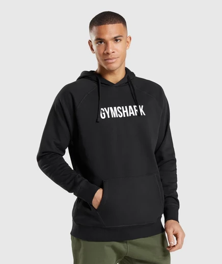 Мужское худи Gymshark Apollo, черное