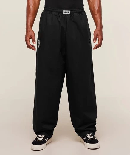 Мужские прямые брюки Gymshark Pumper, черные