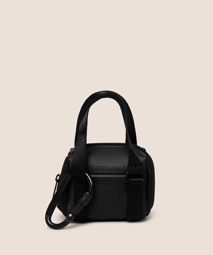 Женский брелок‑сумочка Gymshark Everyday Mini Holdall, черный