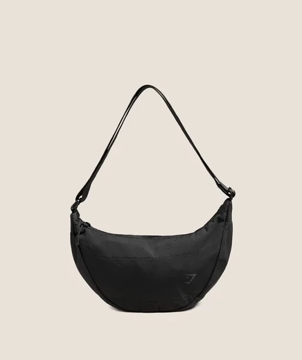 Сумка через плечо Gymshark Pleat Crossbody, черная