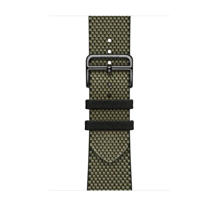 Ремешок для часов Apple Hermès Toile H Single Tour vert/noir