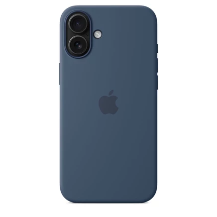Силиконовый чехол для iPhone 16 с MagSafe denim