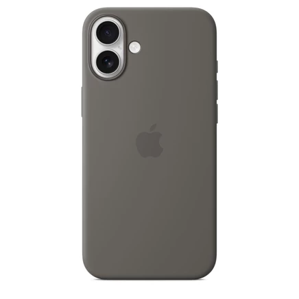Силиконовый чехол для iPhone 16 с MagSafe stone gray