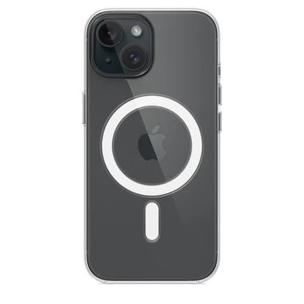 Прозрачный чехол для Apple iPhone 15 с MagSafe black