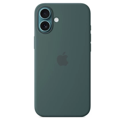 Силиконовый чехол для iPhone 16 с MagSafe lake green