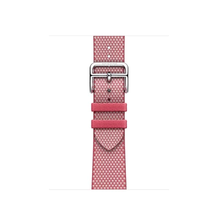 Ремешок для часов Apple Hermès Toile H Single Tour framboise/écru