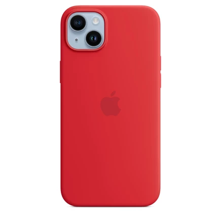 Силиконовый чехол Apple iPhone 14 Plus с MagSafe red