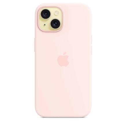Силиконовый чехол Apple iPhone 15 с MagSafe light pink