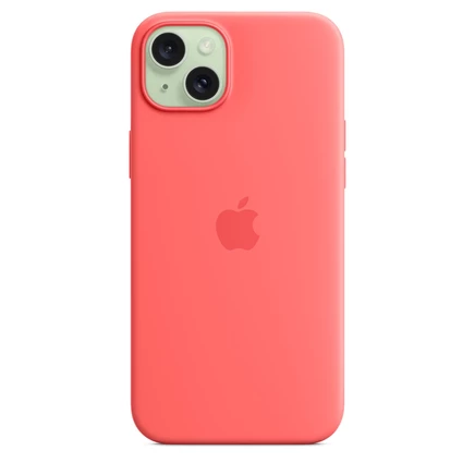 Силиконовый чехол для Apple iPhone 15 Plus с MagSafe guava
