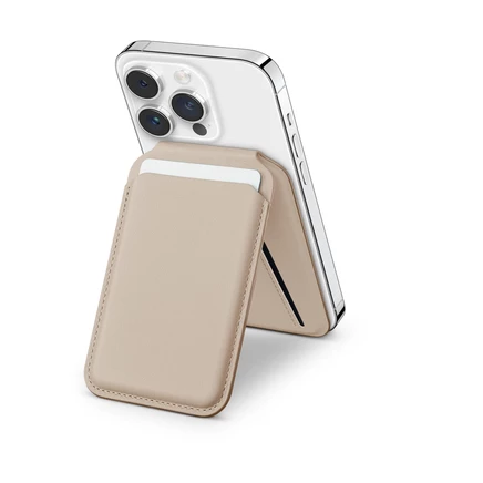 Магнитная подставка-бумажник Satechi для Apple iPhone (совместима с MagSafe) taupe