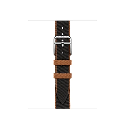 Ремешок для часов Hermès Twill Jump Attelage Single Tour noir/gold