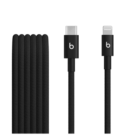 Плетеный кабель Apple Beats USB-C - Lightning (1,5 м / 5 футов) bolt black