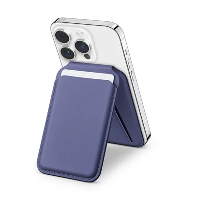 Магнитная подставка-бумажник Satechi для Apple iPhone (совместима с MagSafe) deep purple