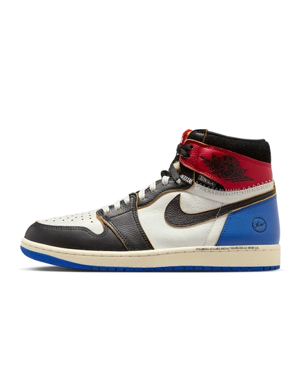 Кроссовки Air Jordan 1 x Union x Fragment Black and Varsity Red