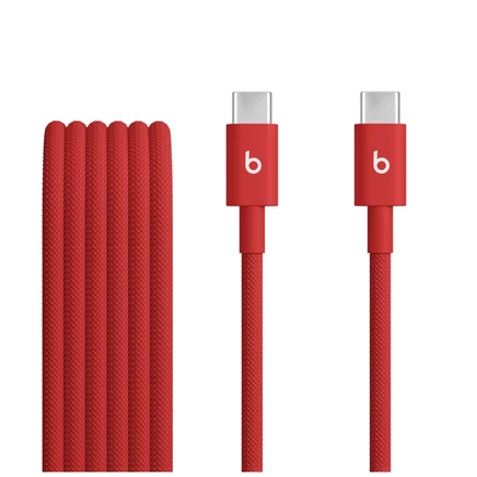 Тканый кабель Apple Beats USB-C — USB-C (1,5 м / 5 футов) rapid red